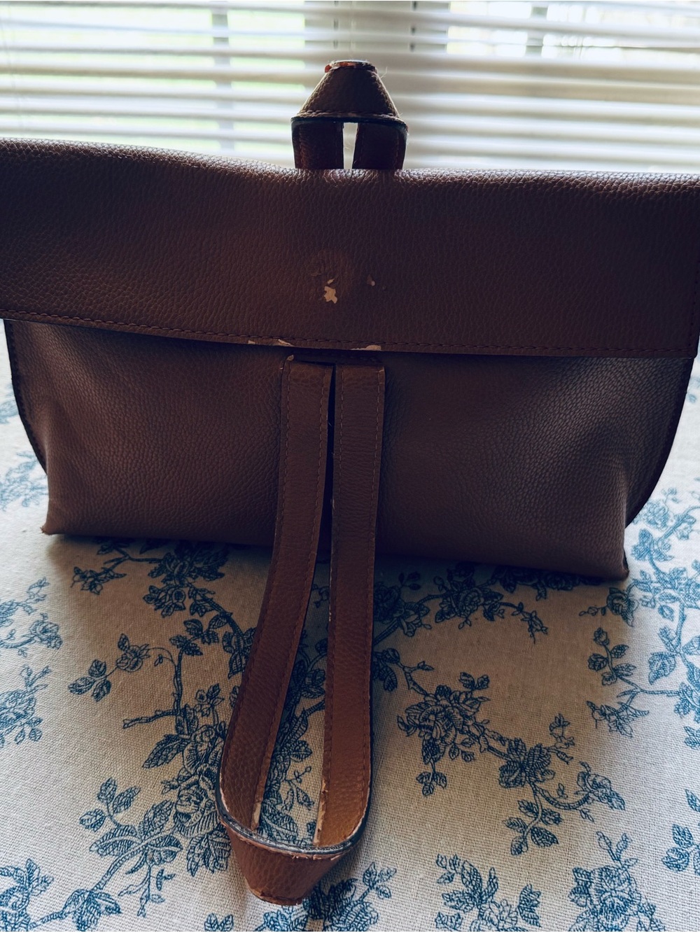 Free People Brown Pebbled Leather Clutch - Picture 2 of 14